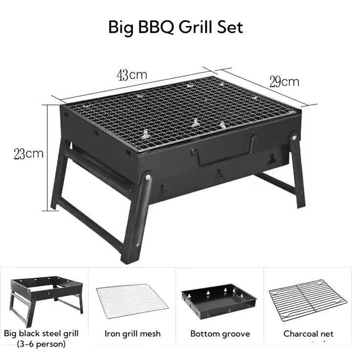 BBQ Grill Table, Portable Foldable BBQ Grills